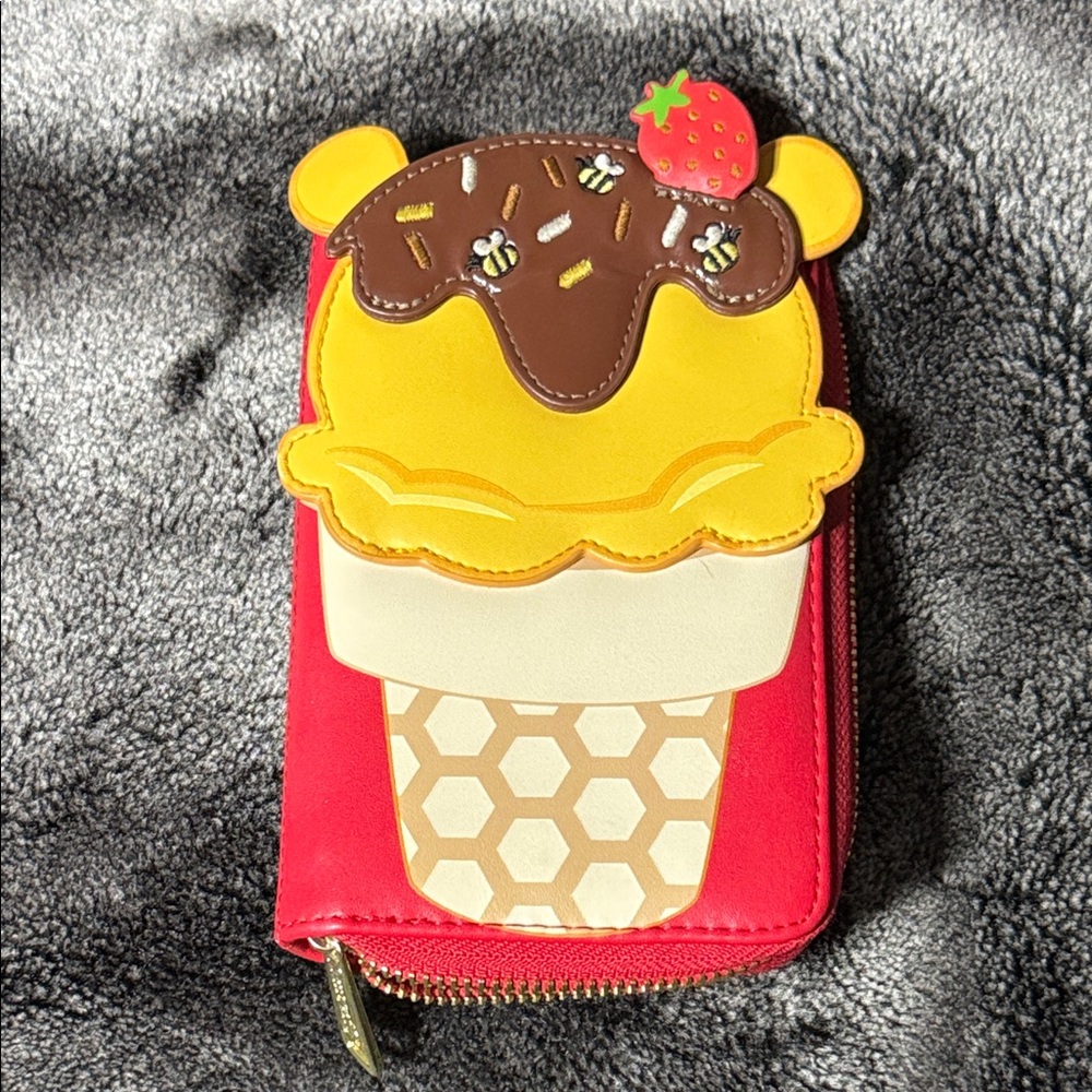Disney loungefly Ice Cream Cone Winnie the Pooh Wallet